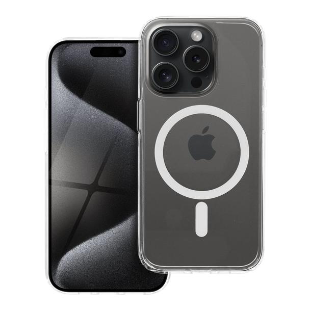 Etui na iPhone 15 PRO Forcell F-Protect Clear Hybrid Premium zgodne z MagSafe transparentne 0INT