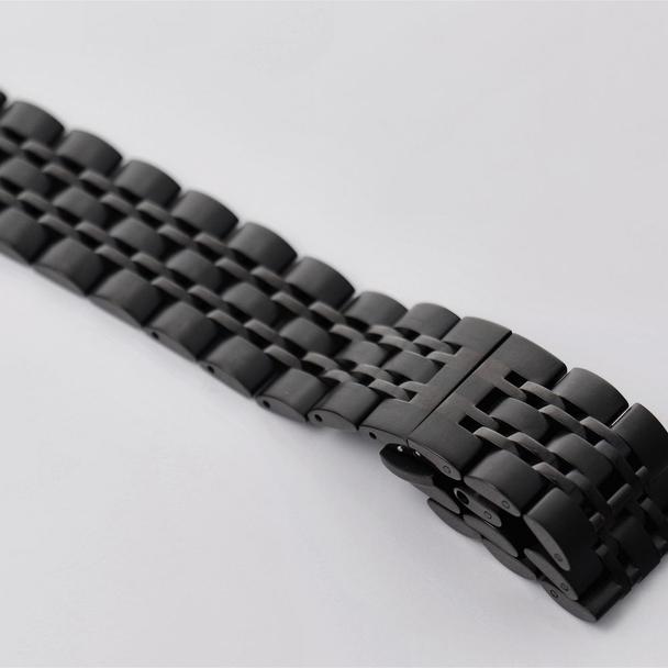 Pasek do zegarka 22 mm Titmo Strap S4 stalowa bransoleta czarny