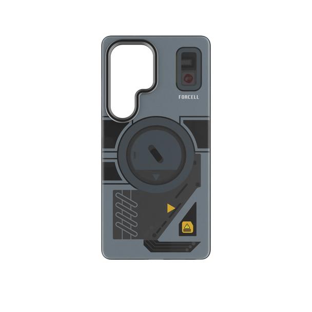 Etui na Samsung S25 Forcell F-Protect Levels Dual Layer 4D technology zgodne z MagSafe Military Drop-Test cyber grey
