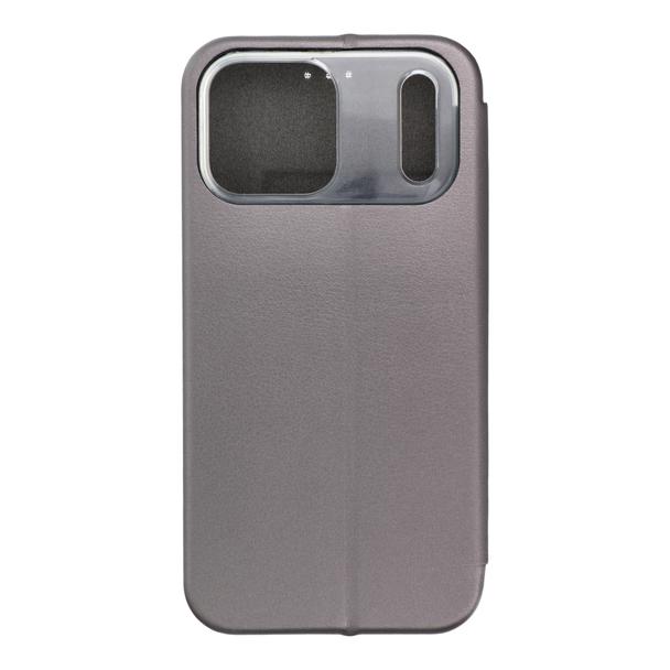 Etui z klapką na iPhone 17 PRO MAX Elegance Book stalowe