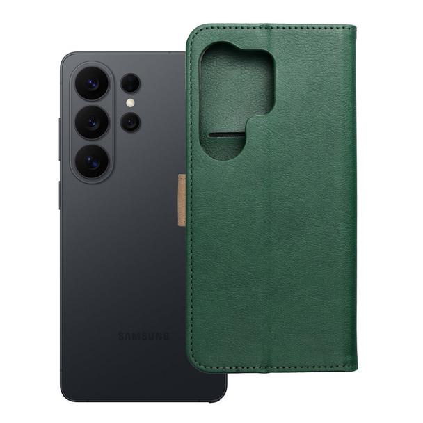 Etui z klapką na Motorola G17 POWER Split Book zielono-złote