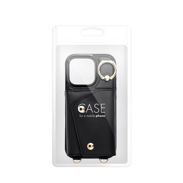 Futerał do iPhone 16 Wonder z portfelem czarny