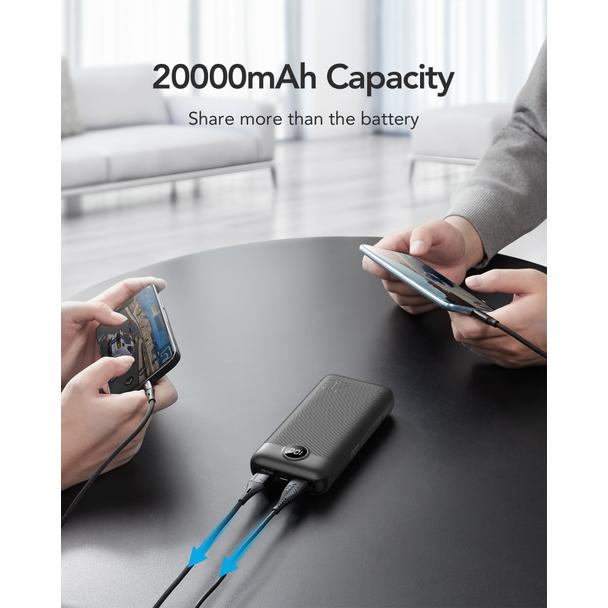 Powerbank Veger L20S (VP2039PD / W2039PD) PD QC3.0 2A 20000 mAh czarny 0INT