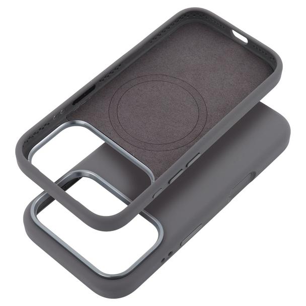 Etui na Samsung S26 Forcell F-Protect Frame Premium zgodne z MagSafe szare 0INT