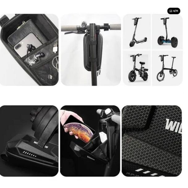 WILDMAN sakwa rowerowa na ramę na zamek 1,2L (4" - 7") ES10 czarna