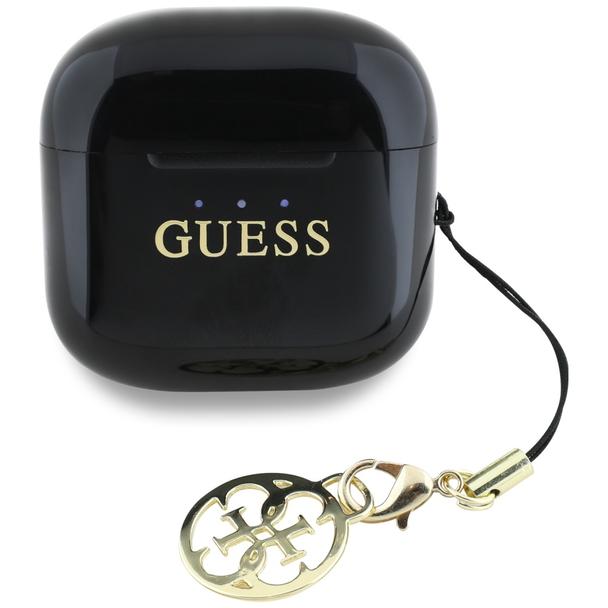Słuchawki bezprzewodowe douszne Guess TWS Effect Printed Classic Logo & Charm czarne