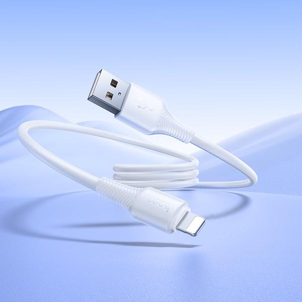 Kabel USB C do Lightning Hoco PD 27W 1 m X120 biały