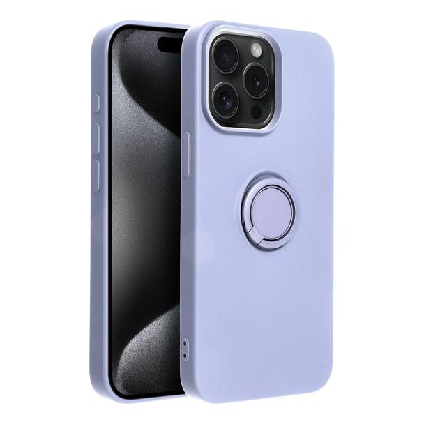 Futerał do iPhone 15 PRO MAX Silicone Ring fioletowy