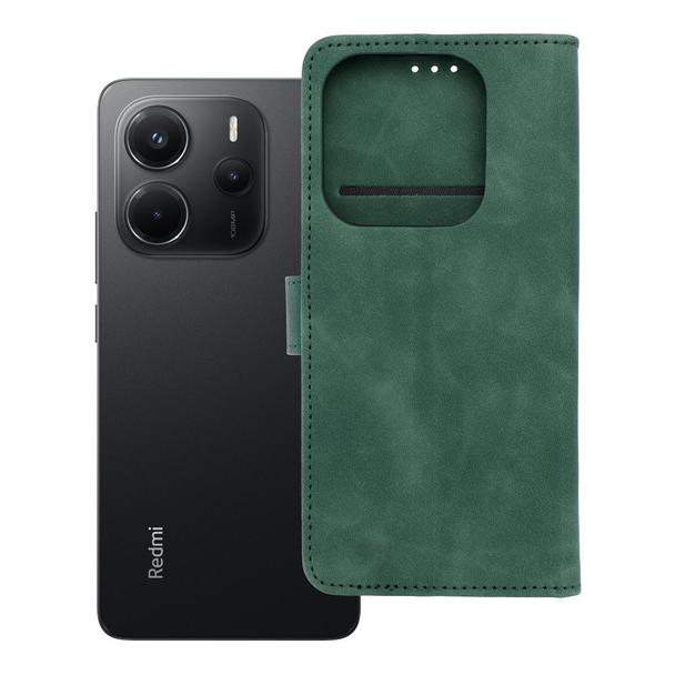 Etui z klapką na Xiaomi Redmi NOTE 14 5G Tender Book zielone