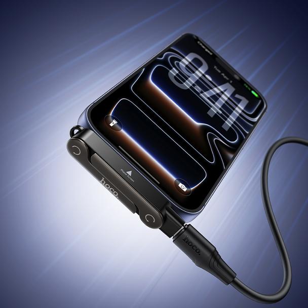 Adapter z podstawką USB C do USB C max 240W Hoco UA47A czarny