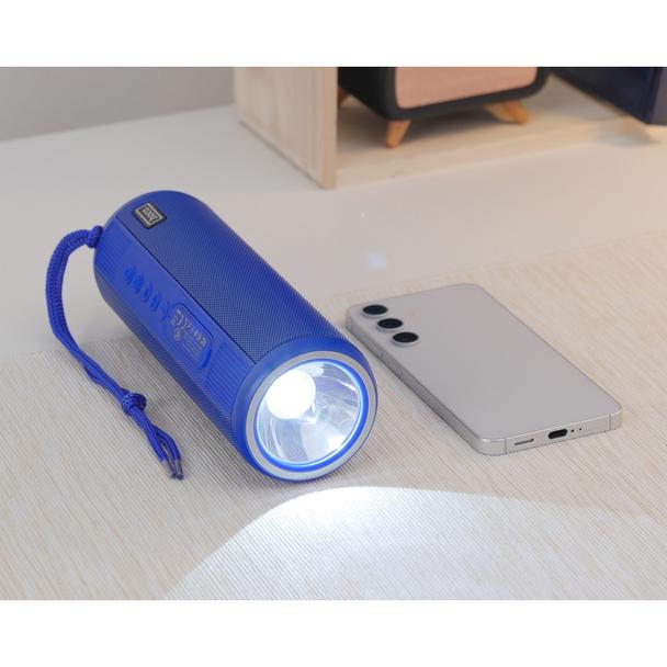 Głośnik bluetooth z latarką 2 x 15W 2h Hoco HC11 niebieski
