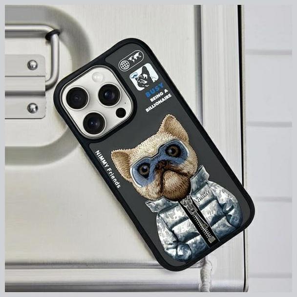 NIMMY futerał COOL&CUTE 2.0 Dog do IPHONE 16 Pro Max czarny