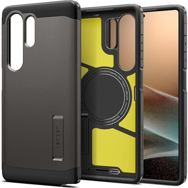SPIGEN futerał TOUGH ARMOR kompatybilny z MagSafe do SAMSUNG S25 Ultra gunmetal