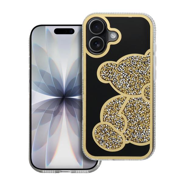 Futerał do iPhone 17 Teddy Bear złoty