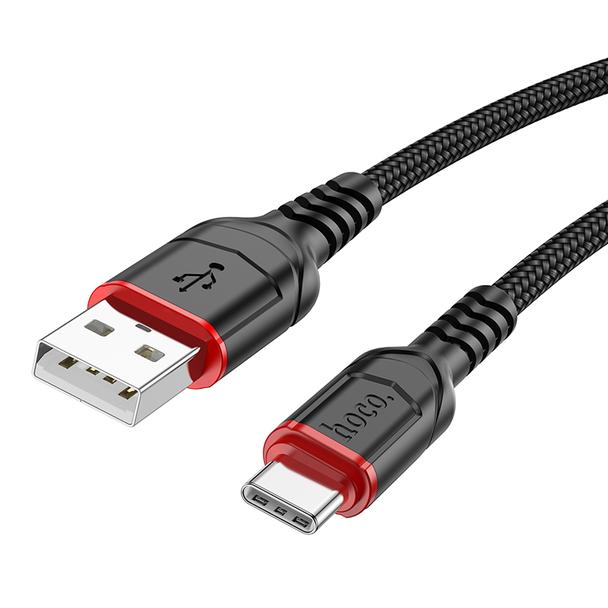 Kabel USB A do USB C Hoco 3A 3 m X59 czarny