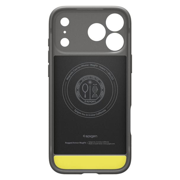 SPIGEN futerał RUGGED ARMOR MAG kompatybilny z MagSafe do IPHONE 17 Pro gray