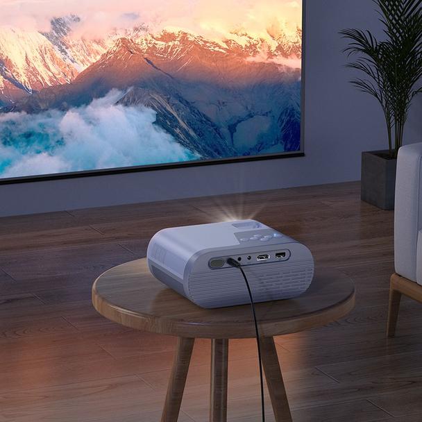 Projektor HD Ready Hoco z systemem Android Wi-Fi Bluetooth 720P DT2 biały