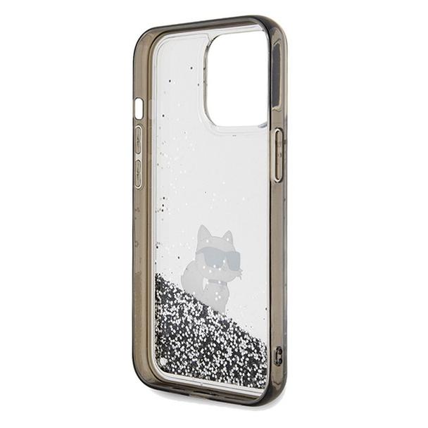 KARL LAGERFELD futerał do IPHONE 13 Pro Max KLHCP13XLKCNSK (Liquid Glitter C) transparentny