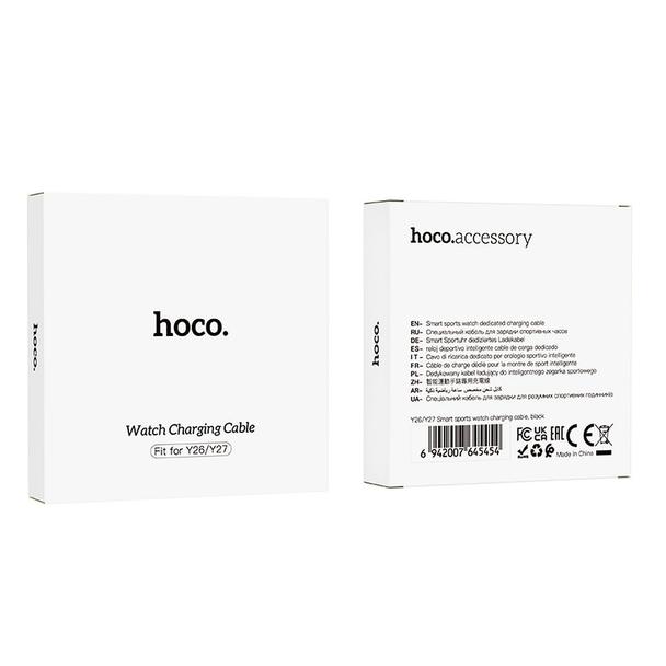 Kabel do ładowania smartwatcha Hoco 0,6 m Y26 / Y27 czarny