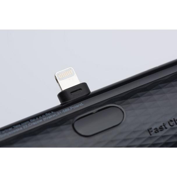 Powerbank Forcell F-Energy Power Plug F5K3 PD 20W 5000 mAh z wbudowanym złączem Lightning czarny