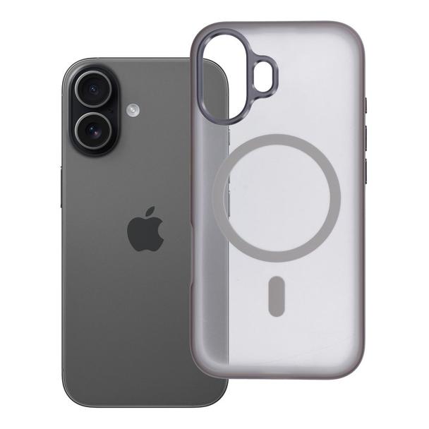 Futerał do iPhone 17 Flexline Mag Cover zgodny z MagSafe szary