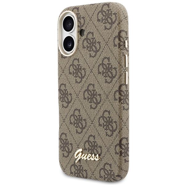 GUESS futerał do IPHONE 17 kompatybilny z MagSafe GUHMP17S5P4FWMSW (PU FW 4G Script) brązowy