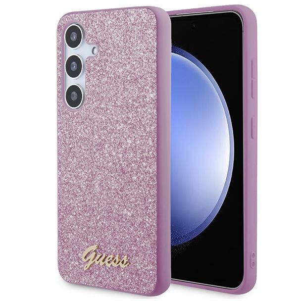 GUESS futerał do SAMSUNG S24 GUHCS24SHGGSHU (Glitter Script) fioletowy