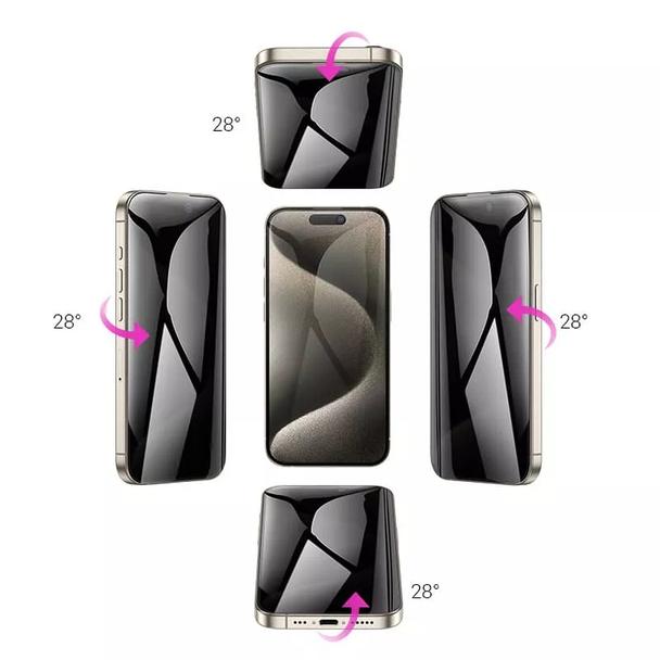 Szkło hartowane do iPhone 15 PLUS 360-degree privacy Hoco
