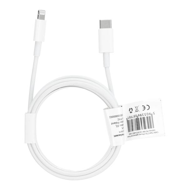 Kabel USB C do Lightning PD 2A 18W 2 m C973 biały