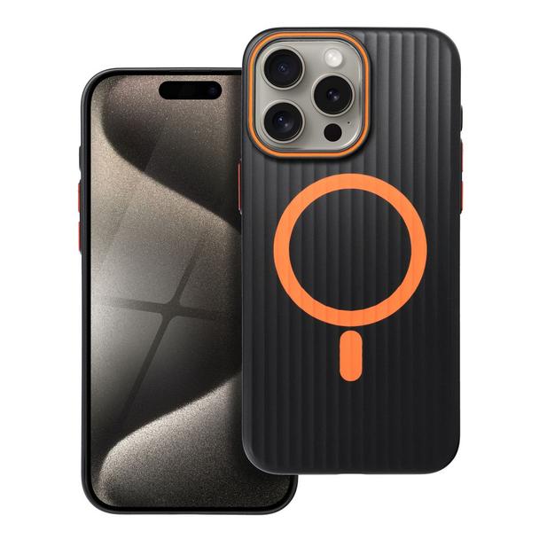 Futerał do iPhone 15 PRO MAX Simply zgodny z MagSafe tytanowy czarny