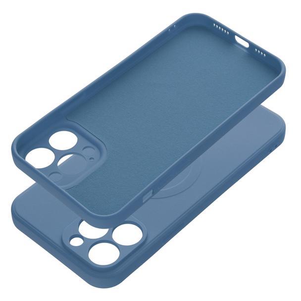 Futerał do iPhone 13 PRO MAX Silicone Mag Cover zgodny z MagSafe niebieski