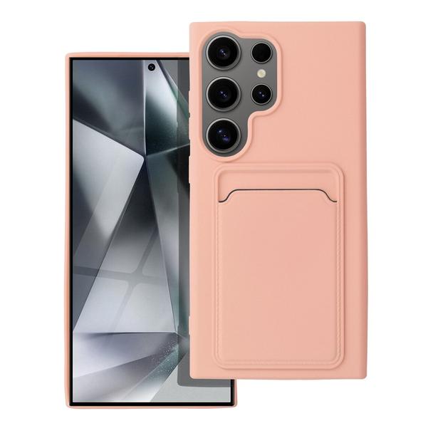 Futerał do Samsung S24 ULTRA Card Case różowy