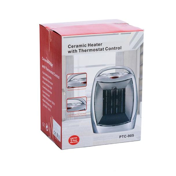 Termowentylator grzejnik ceramiczny 1500W  RC-K-398 czarny