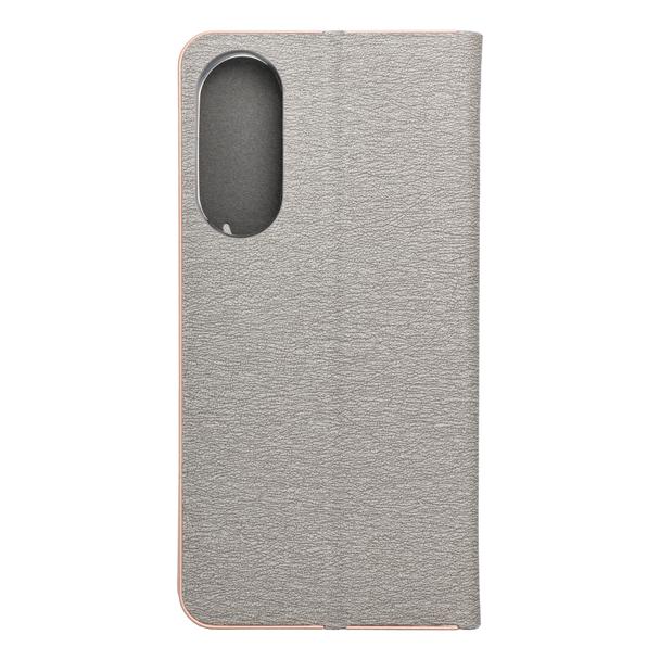 Etui z klapką na Samsung S25 EDGE Luna Book Gold srebrne