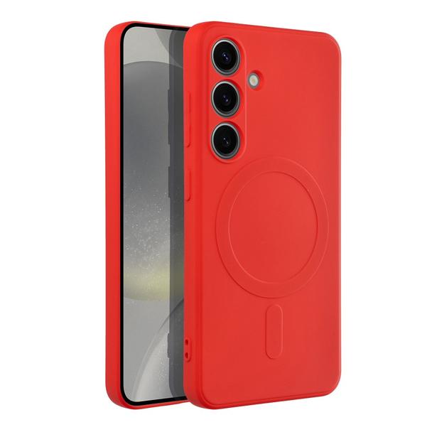 Futerał do Samsung S24 Silicone Mag Cover zgodny z MagSafe czerwony