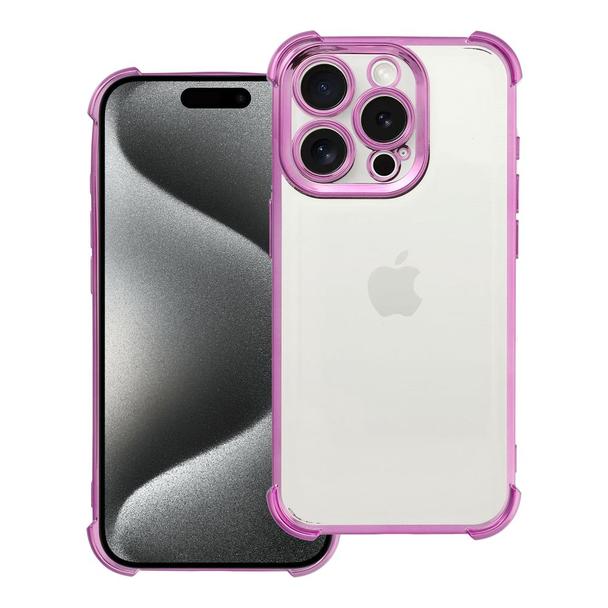 Futerał do iPhone 15 PRO Antishock Electro purpurowy