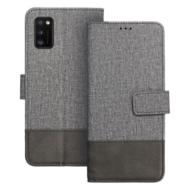 Etui z klapką na Samsung A41 Gomma Book szare