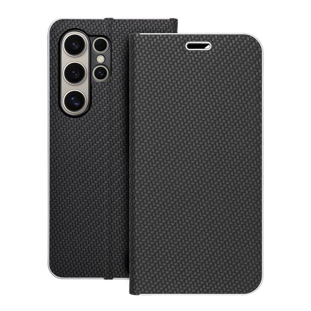 Etui z klapką na Samsung S24 ULTRA Luna Book Carbon czarne