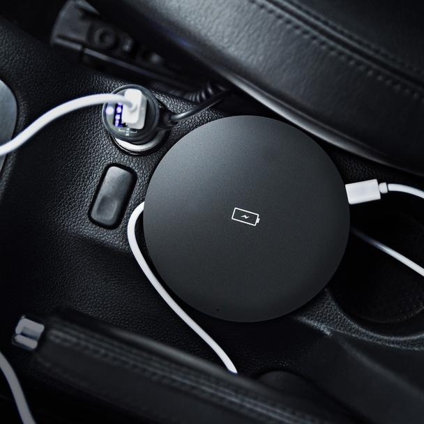 Ładowarka indukcyjna Forcell F-Energy Qi QC 15W + kabel USB C do USB A czarna