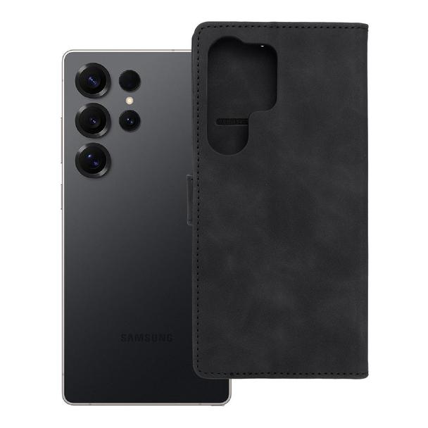 Etui z klapką na Samsung S25 ULTRA Tender Book czarne