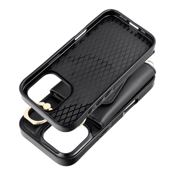 Futerał do iPhone 13 Wonder z portfelem czarny