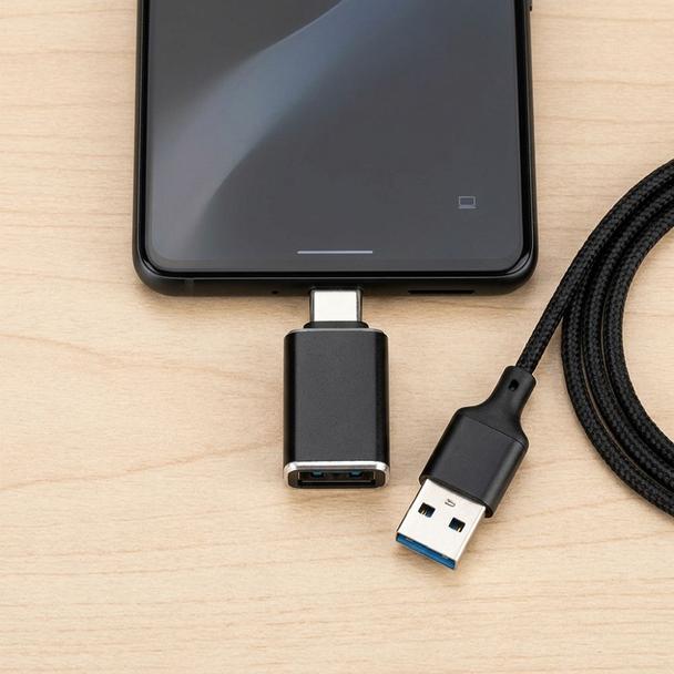 Adapter USB A 3.0 do USB C Blue Star czarny