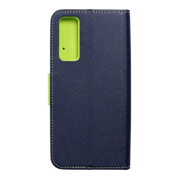 Kabura FANCY Book do HUAWEI P Smart 2021 granatowo limonkowy