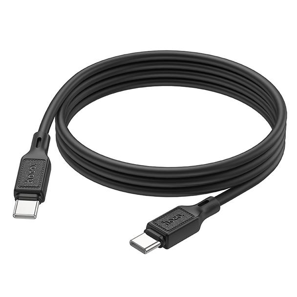 Kabel USB C do USB C Hoco 3A 60W 1 m X90 czarny