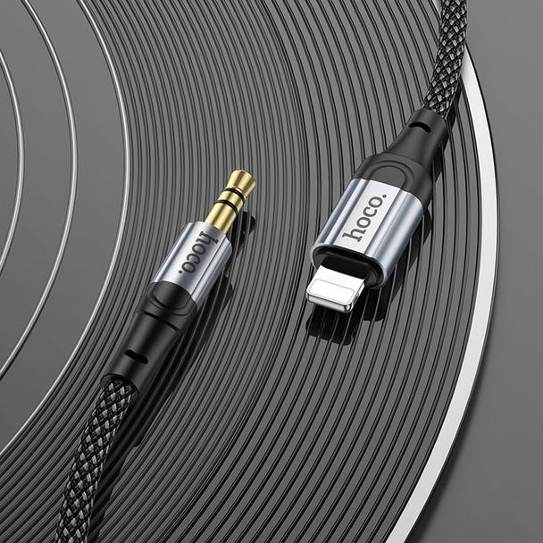 Kabel AUX Lightning do Jack 3,5 mm Hoco 1 m UPA26 czarny
