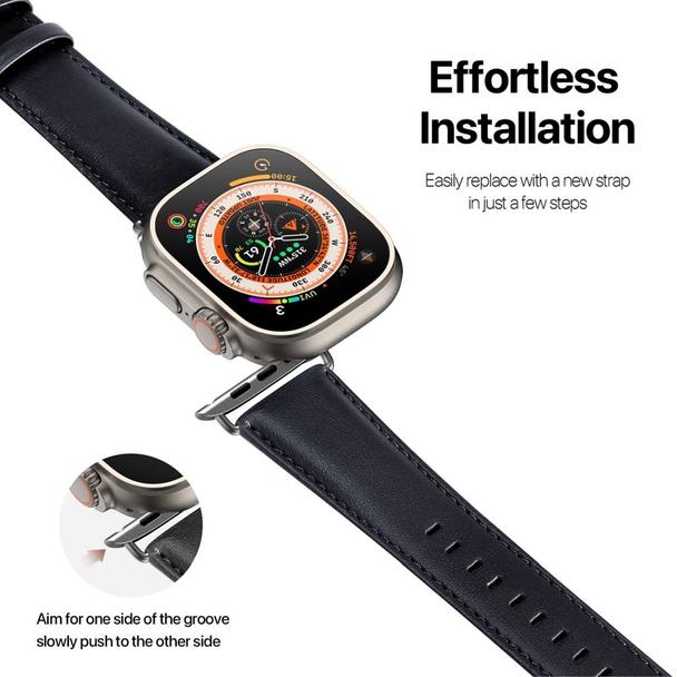 DUX DUCIS pasek YS skórzany do Apple Watch 38 / 40 / 41 mm niebieski