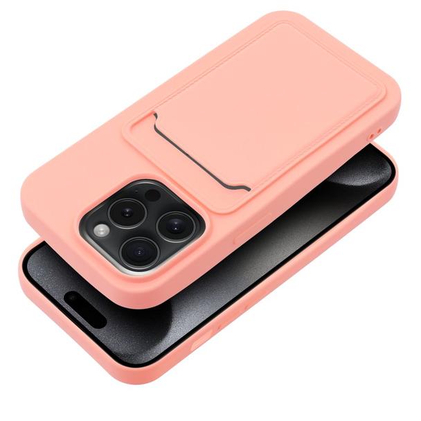 Futerał do iPhone 15 PRO Card Case różowy