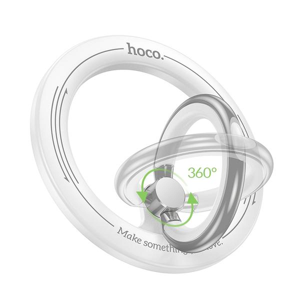 Uchwyt na telefon na palec Hoco magnetyczny Ring GH1 biały