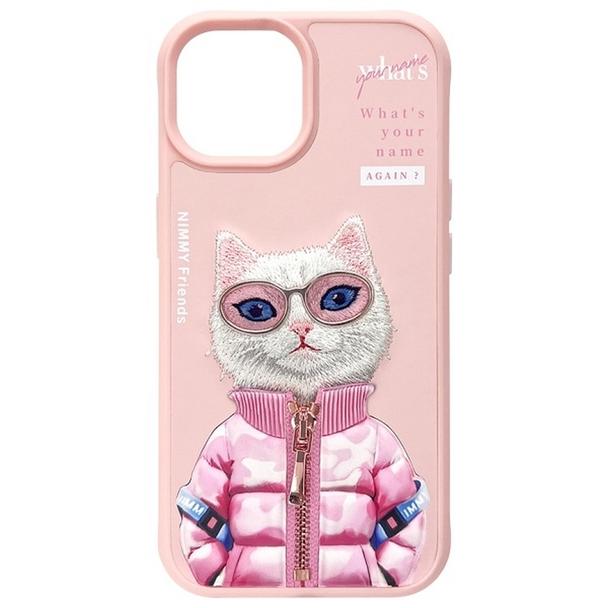 NIMMY futerał COOL&CUTE 2.0 Cat do IPHONE 15 różowy