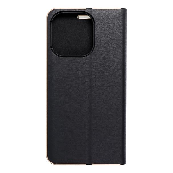 Etui z klapką na iPhone 15 PRO Luna Book Gold czarne
